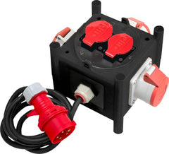 Kompakter Stromverteiler BSV 3 -LS/16, 3x CEE 5p 400V/16A (IP44), 2x T25 230V/400V/16A 5p (IP55) *CH* - Produktbild