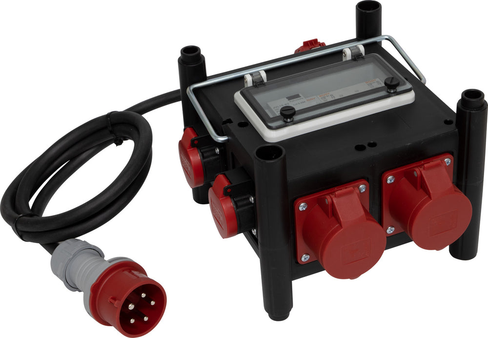 Kompakter Stromverteiler BSV 3/32 SI, 1x CEE 400/32A, 2x CEE 400V/16A, 2x T23 (IP55) *CH* - Produktbild