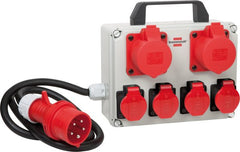 Kompakter Stromverteiler BKV 2/4 T, 2x CEE 5-p 400V/16A (IP44), 4x T25 400V/16A (IP55) *CH* - Produktbild
