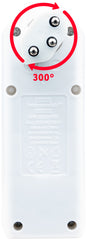 cleverLINE Abzweigstecker 3-fach weiss mit Schalter, drehbar bis 300° mit Aufhänger *CH* - Produktansicht