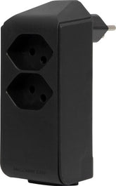 cleverLINE Abzweigstecker 2+1 fach schwarz, drehbar bis 300° mit Aufhänger *CH*
- Produktbild