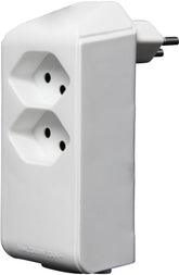 cleverLINE Abzweigstecker 2+1 fach weiss, drehbar bis 300° mit Aufhänger *CH*
- Produktbild
