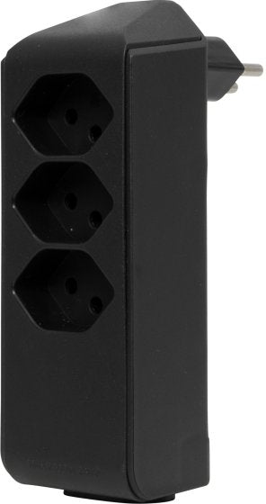 cleverLINE Abzweigstecker 3+1 fach schwarz, drehbar bis 300° mit Aufhänger *CH*
- Produktbild