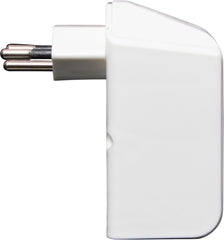cleverLINE Abzweigstecker 2-fach weiss, drehbar bis 300° ohne Aufhänger *CH* - Produktansicht