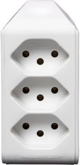 cleverLINE Abzweigstecker 3-fach weiss, drehbar bis 300° ohne Aufhänger *CH* - Produktansicht