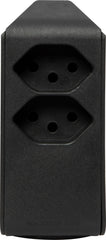 cleverLINE Abzweigstecker 2+1 fach schwarz, drehbar bis 300° ohne Aufhänger *CH*
- Produktansicht
