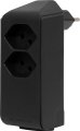cleverLINE Abzweigstecker 2+1 fach schwarz, drehbar bis 300° ohne Aufhänger *CH*
- Produktbild