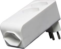 cleverLINE Abzweigstecker 2+1 fach weiss, drehbar bis 300° ohne Aufhänger *CH*
- Produktansicht