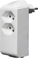 cleverLINE Abzweigstecker 2+1 fach weiss, drehbar bis 300° ohne Aufhänger *CH*
- Produktbild