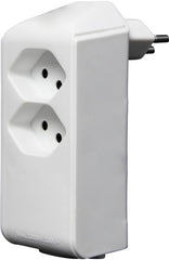 cleverLINE Abzweigstecker 2+1 fach weiss, drehbar bis 300° ohne Aufhänger *CH*
- Produktbild