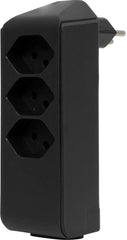 cleverLINE Abzweigstecker 3+1 fach schwarz, drehbar bis 300° ohne Aufhänger *CH*
- Produktbild
