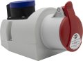 Kombi-Wandsteckdose mit CEE 400/16A und T23 3-polig IP44 - Produktbild