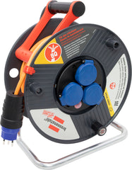 Garant ST 290 Kabelrolle, 3x Steckdose T13, Stecker T13, 33m H07BQ-F 3G1,5 orange, CH Stecksystem IP55 - Produktbild