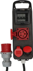 CEE/5 Adapter BSV P LS 400V/32A auf 400V/16A, 1x CEE 16A + 2x T25, CEE 32A Stecker, 1m H07RN-F 5G2,5 schwarz *CH* - Produktansicht