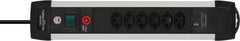 Premium-Alu-Line Steckdosenleiste 6-fach mit USB C PD 30W und USB A 18W 3m H05VV-F3G1,5 - Produktansicht
