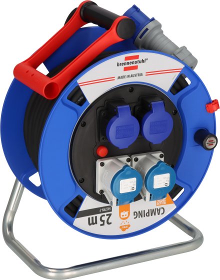 Garant CEE/3 Camping-Kabeltrommel ST 300 IP44, 2x CEE 16A/230V, 2x Typ T23 (IP55), 25m H07RN-F 3G2.5 - Produktbild