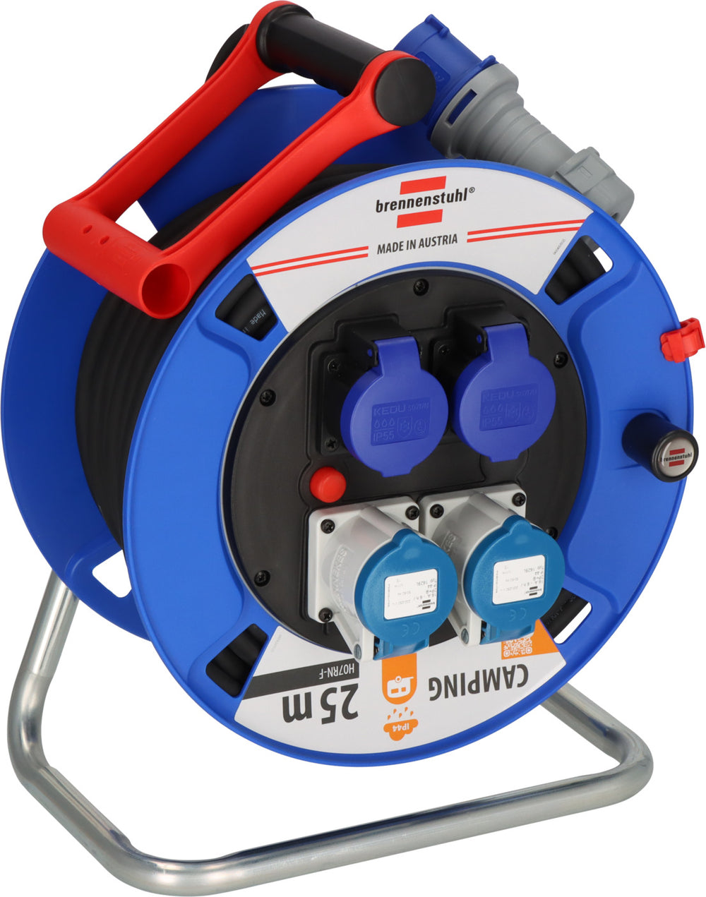 Garant CEE/3 Camping-Kabeltrommel ST 300 IP44, 2x CEE 16A/230V, 2x Typ T23 (IP55), 25m H07RN-F 3G2.5 - Produktbild