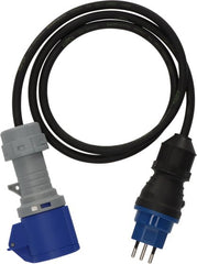 Professional Adapterkabel IP44, CEE/3 auf Typ T13 (IP55) mit FS 10A, 1.5m H07RN-F 3G1,5 - Produktbild