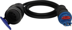 Professional Adapterkabel IP44, Typ T13 (IP55) mit FS 10A auf Typ T23 (IP55), 1.5m H07RN-F 3G1,5 - Produktansicht
