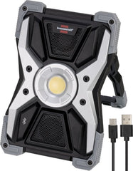Akku LED Arbeitsstrahler RUFUS 3010 MA, 3000lm, IP65, mit Bluetooth Lautsprecher - Produktbild