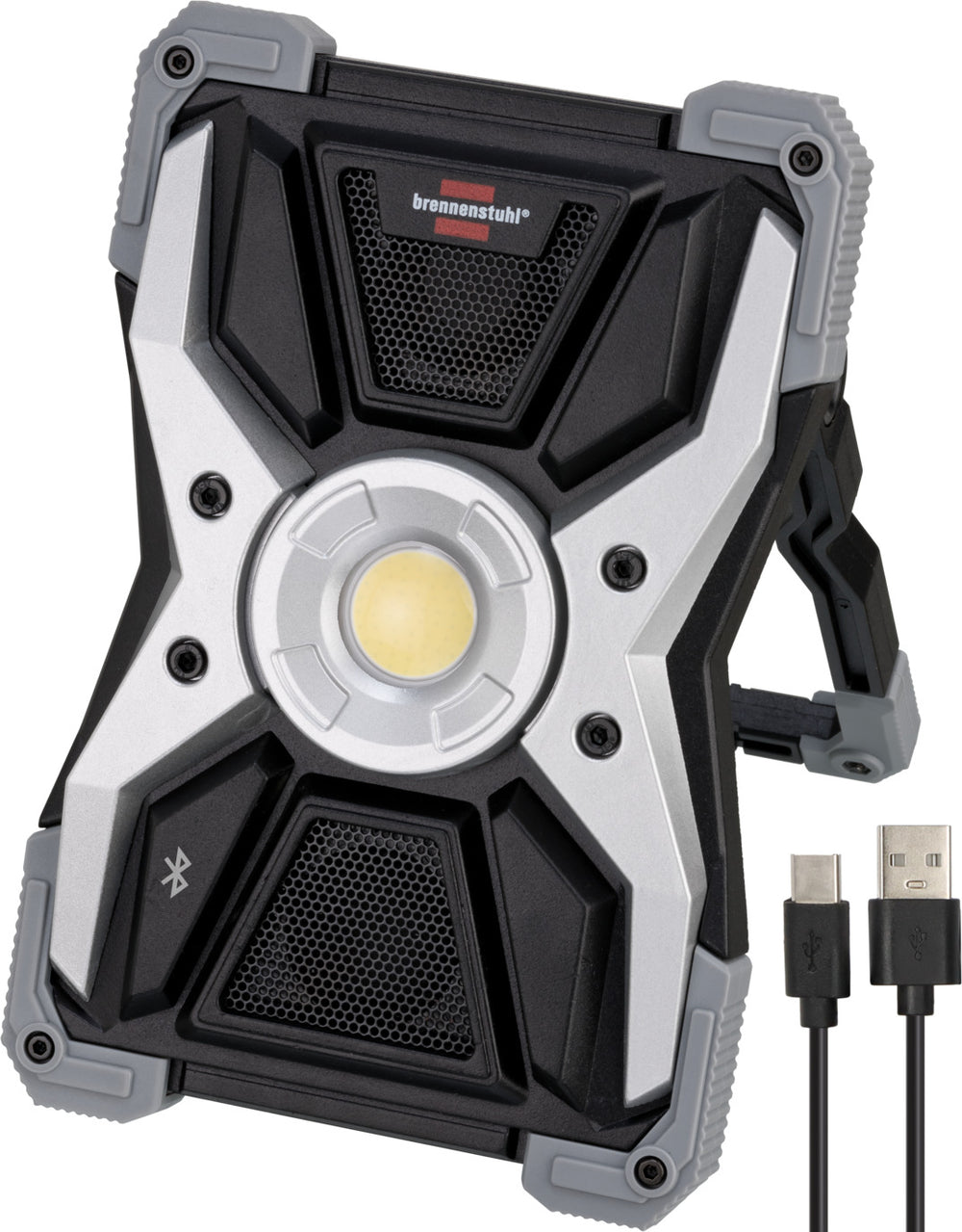 Akku LED Arbeitsstrahler RUFUS 3010 MA, 3000lm, IP65, mit Bluetooth Lautsprecher - Produktbild