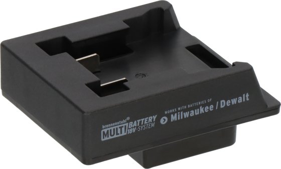 Brennenstuhl Adapter für LED Baustrahler im Brennenstuhl Multi Battery 18V System für die Nutzung von Milwaukee/Dewalt Akkus - Produktbild