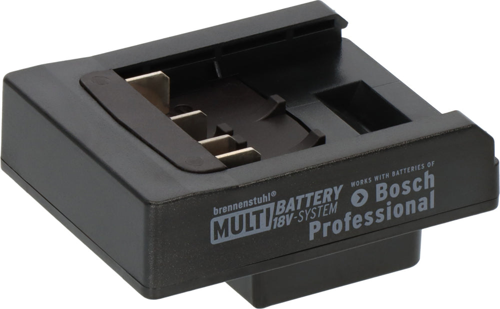Brennenstuhl Adapter für LED Baustrahler im Brennenstuhl Multi Battery 18V System für die Nutzung von Bosch Professional Akkus - Produktbild
