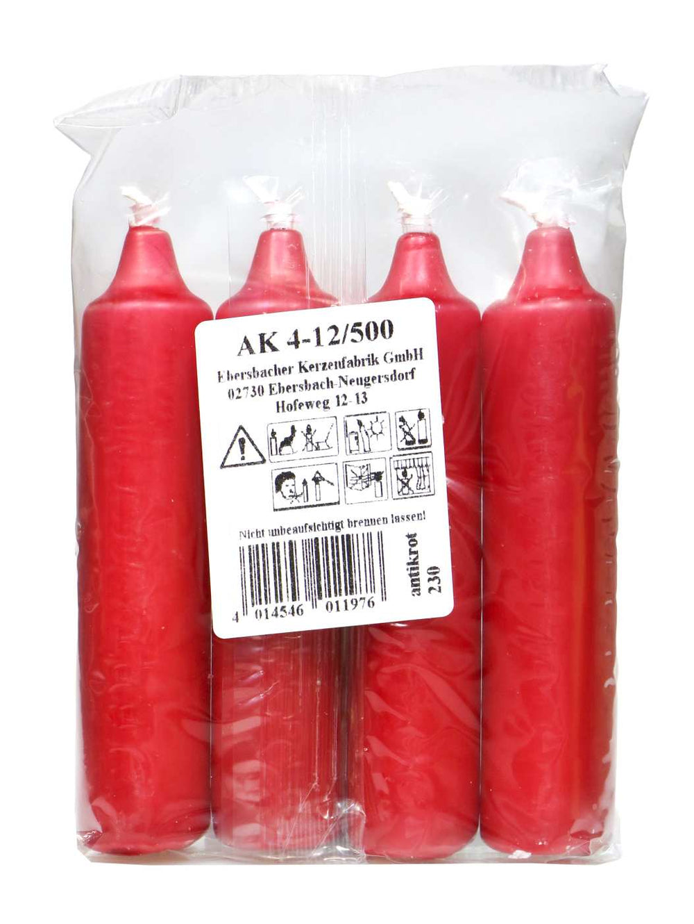 Adventskerzen Antikrot 12/500, 4er BT