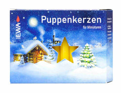 Puppenkerzen Natur 10 x 65 mm, 20 er