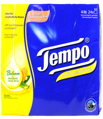 Tempo Soft & Sensitive Balsam Mandelöl und Aloe Vera, 24 x 9