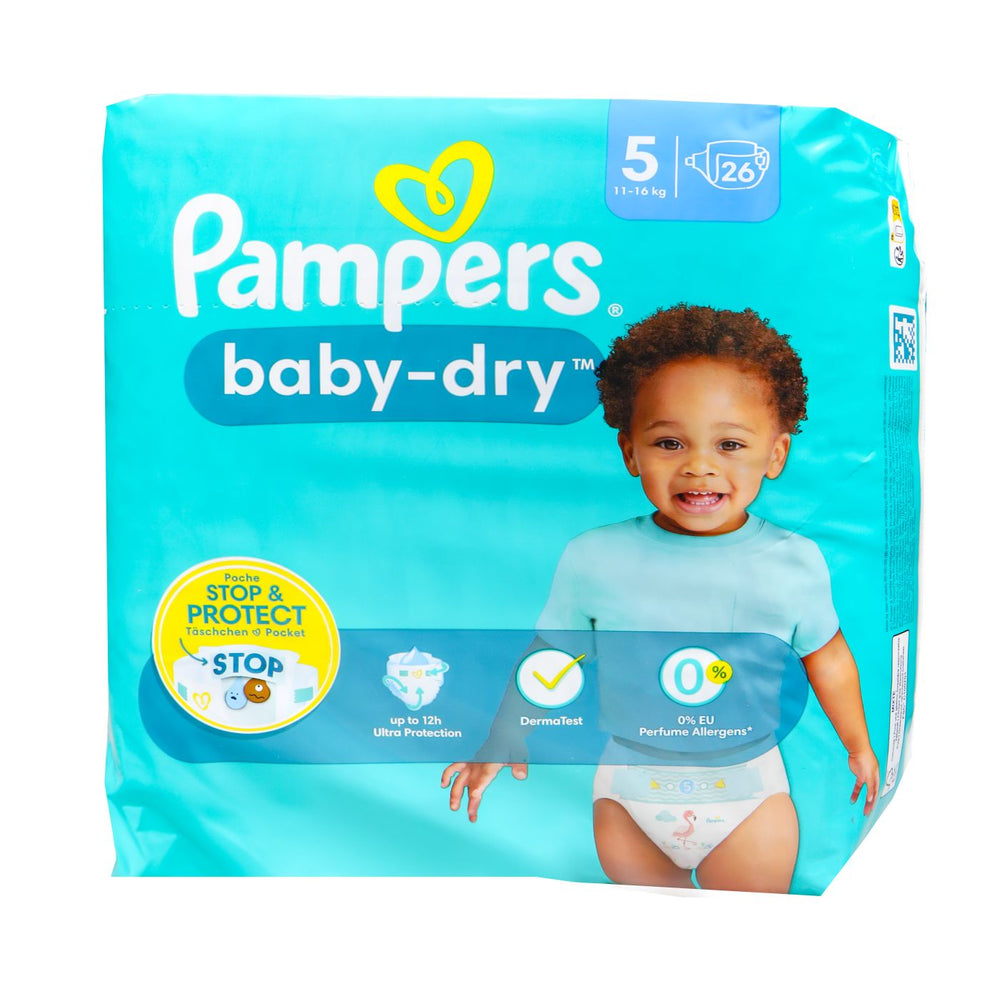 Pampers Baby Dry Windeln 5 (11 - 16 kg), 26 er