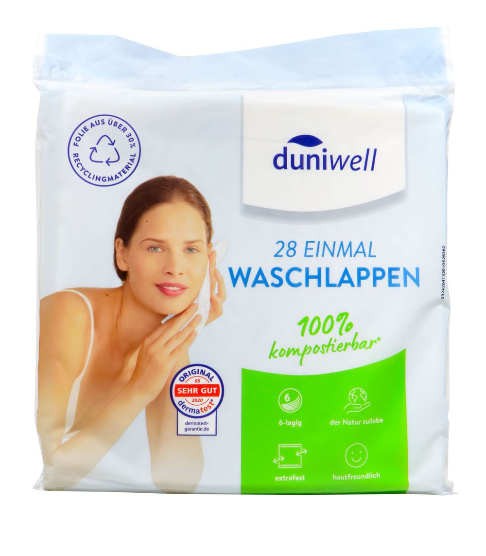 Duniwell Einmalwaschlappen 6-lagig, 28 er