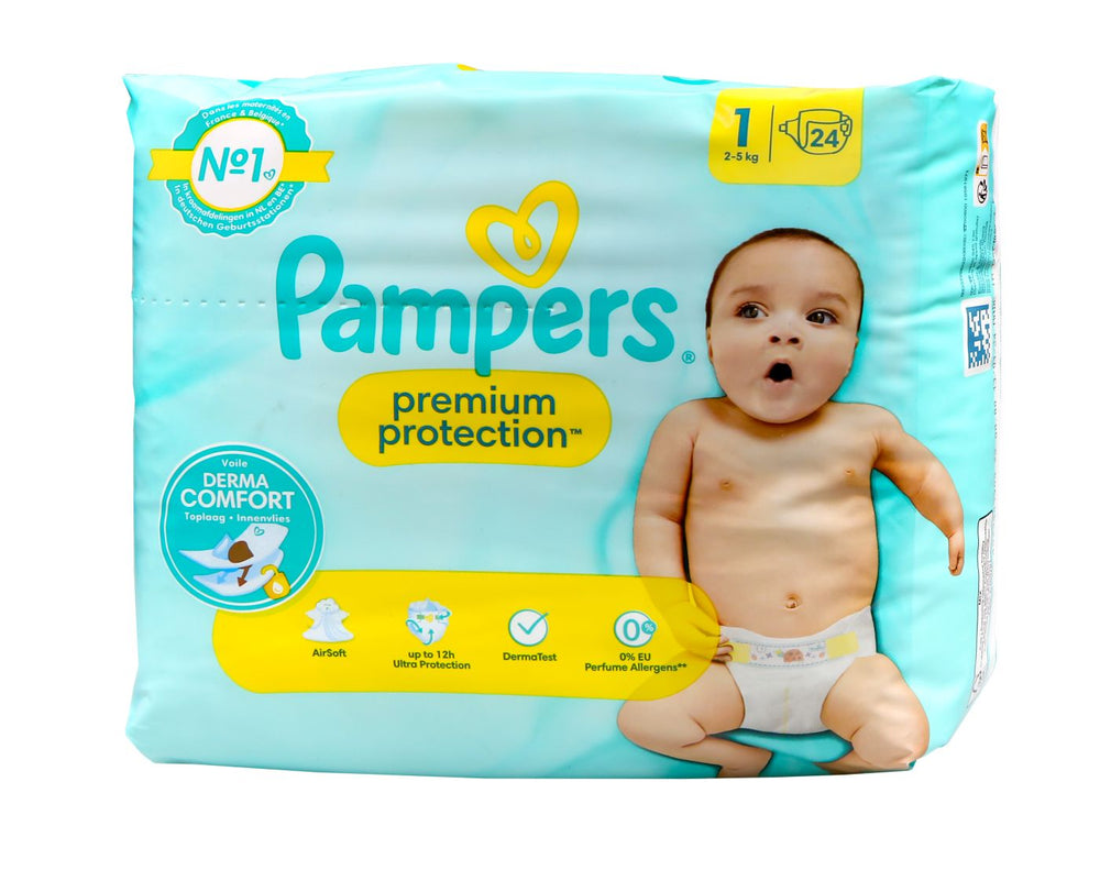 Pampers Premium Protection Größe 1 (2 - 5 kg), 24 er