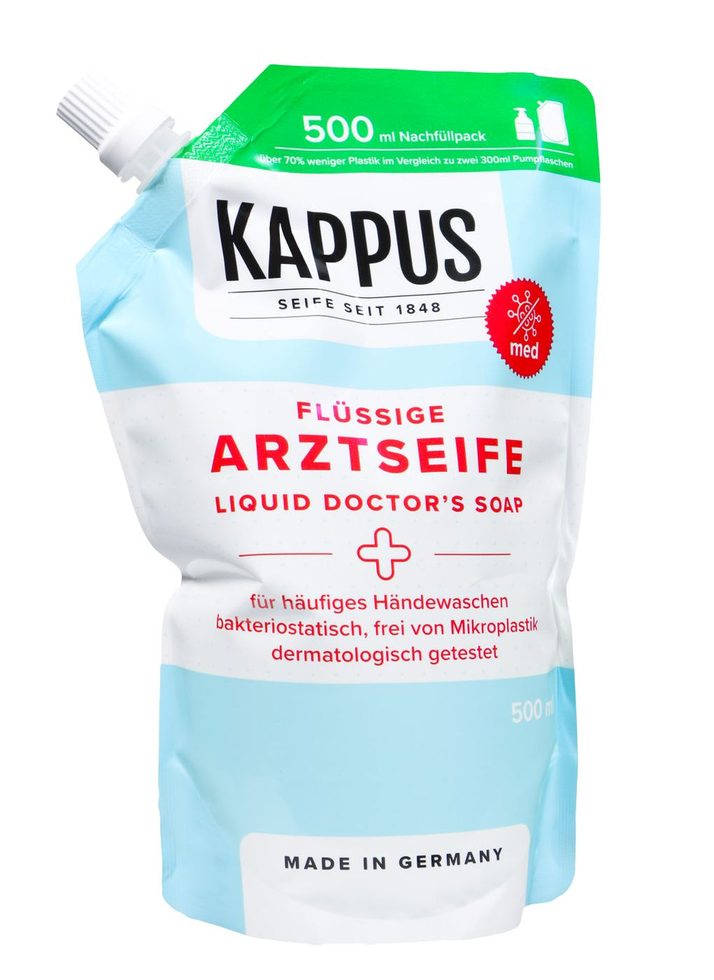 Kappus Arztseife Flüssig Nachfüller, 500 ml