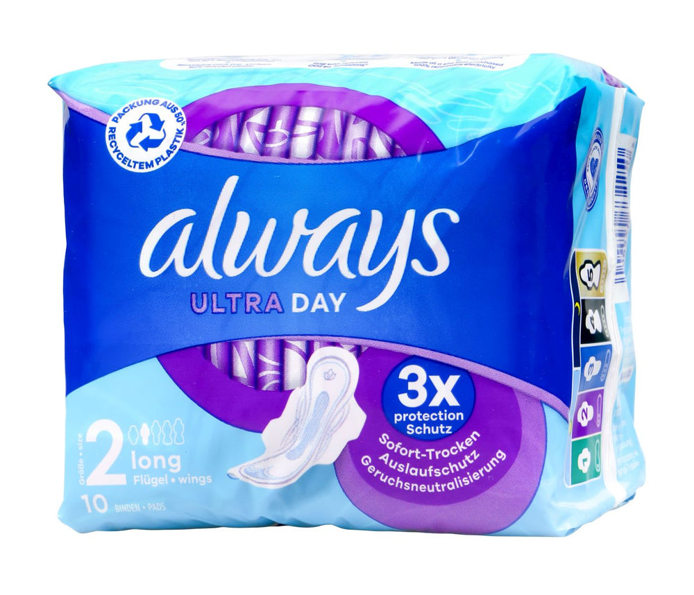 Always Ultra Long mit Flügeln Größe 3, 10 er