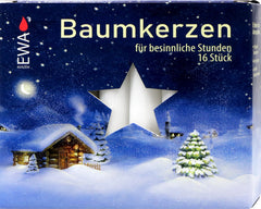 Baumkerzen Weiß, 16 / 250, 4 er
