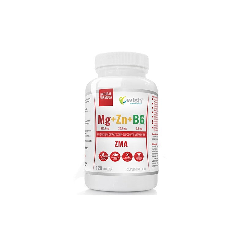 Mg+Zn+Vit B6 (ZMA) - 120tabs