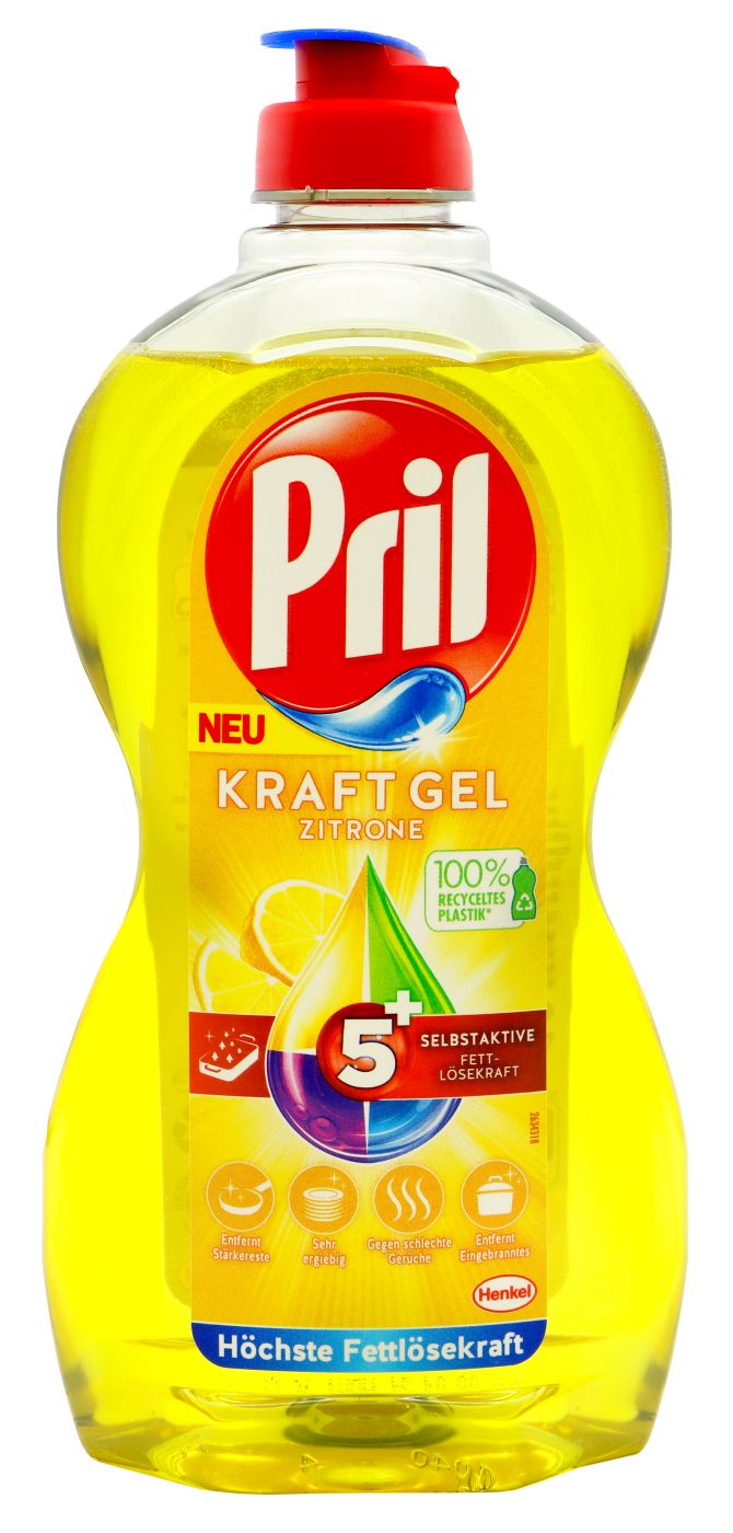Pril Geschirrspülmittel Kraft-Gel Zitrone, 450 ml