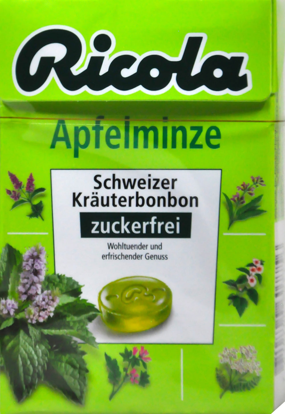 Ricola Böxli Apfelminze Zuckerfrei, 50 g