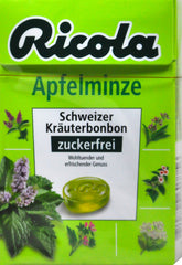 Ricola Böxli Apfelminze Zuckerfrei, 50 g