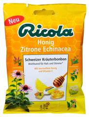 Ricola Echinacea Honig Zitrone mit Zucker, 75 g