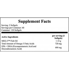 Omega 3 High Concentrate - 120softgels