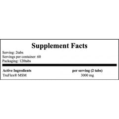 MSM 1500mg - 120tabs
