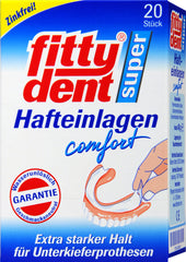 Fittydent Super Hafteinlagen wasserunlöslich, 20 er