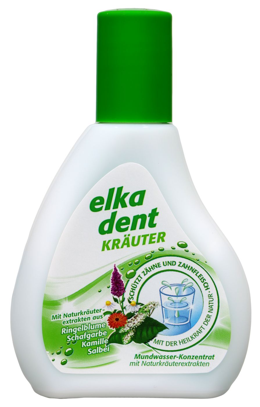 Elkadent Mundwasser Kräuter, 50 ml