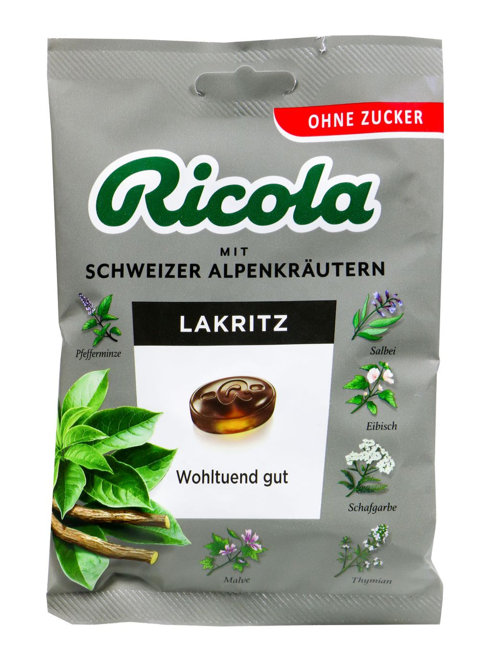 Ricola Lakritz Zuckerfrei, 75 g