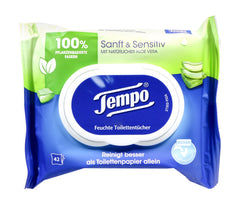 Tempo Feuchte Toilettentücher Sanft & Sensitiv, 42 er