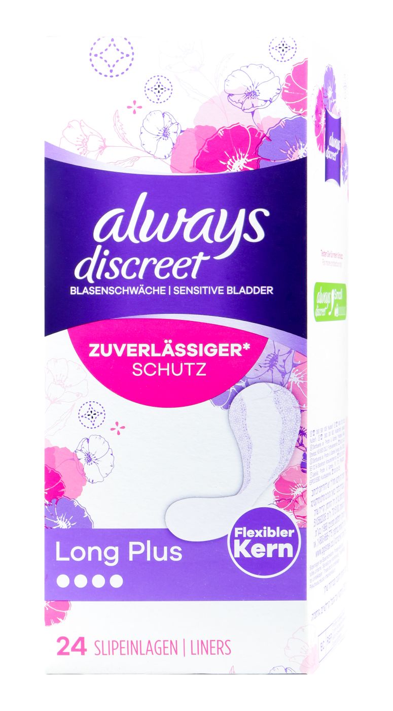 Always discreet Inkontinenz Liner Slipeinlagen plus, 24 er