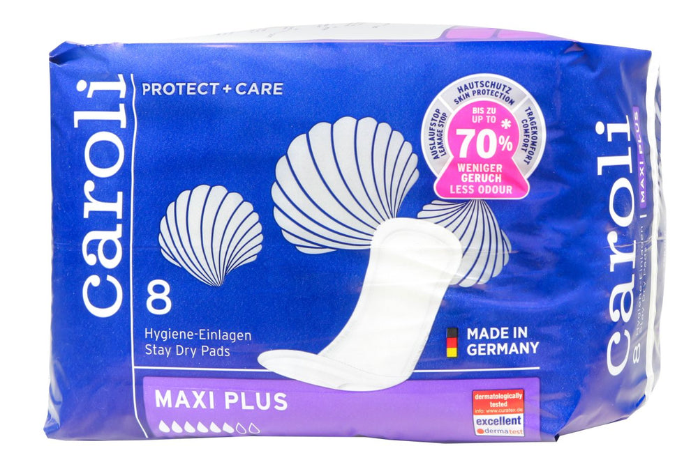 Caroli Hygiene-Einlagen Maxi Plus bei schwerer Blasenschwäche, 8 er