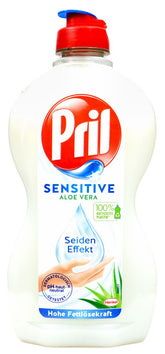 Pril Geschirrspülmittel Sensitiv Aloe Vera & Seideneffekt, 450 ml